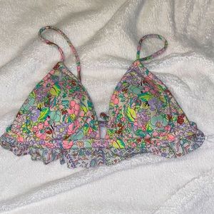 Vs padded swim triangle top